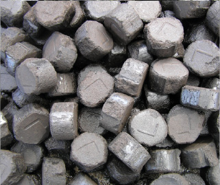 close up of lignite nuggets