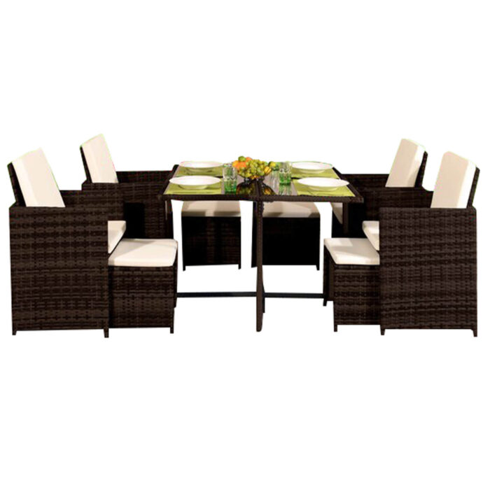 8seat-cube-set-brown-front-view