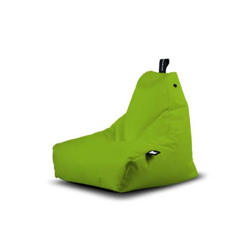 mini lime green outdoor b bag for outside seating or camping with waterproof fabric