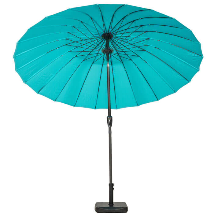 2.7m aqua crank & tilt shanghai parasol 38mm pole to protect you from the summer sun in the garden
