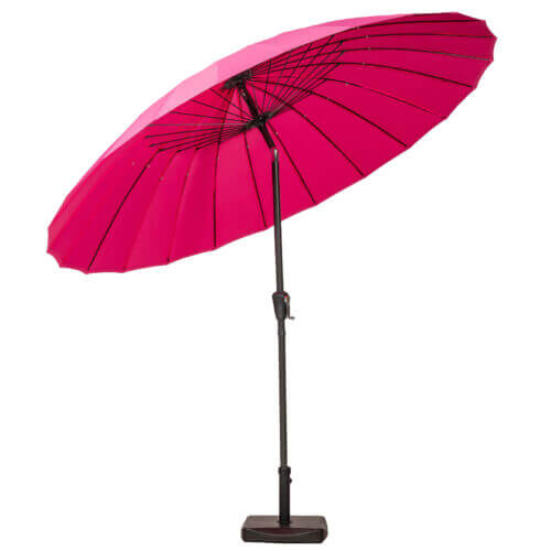 2.7m pink crank & tilt shanghai parasol 38mm pole to protect you from the summer sun in the garden