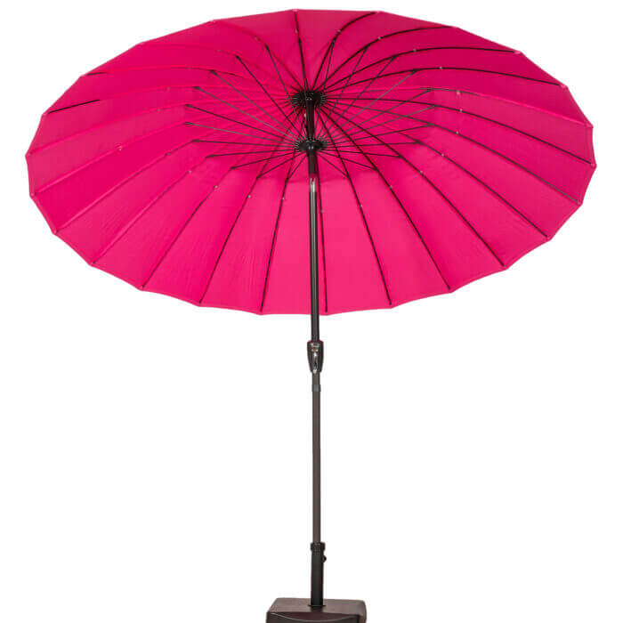 2.7m pink crank & tilt shanghai parasol 38mm pole to protect you from the summer sun in the garden